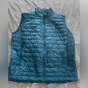 Patagonia Men's Size XXL Nano Puff Vest Full Zip Insulated Quilted Teal